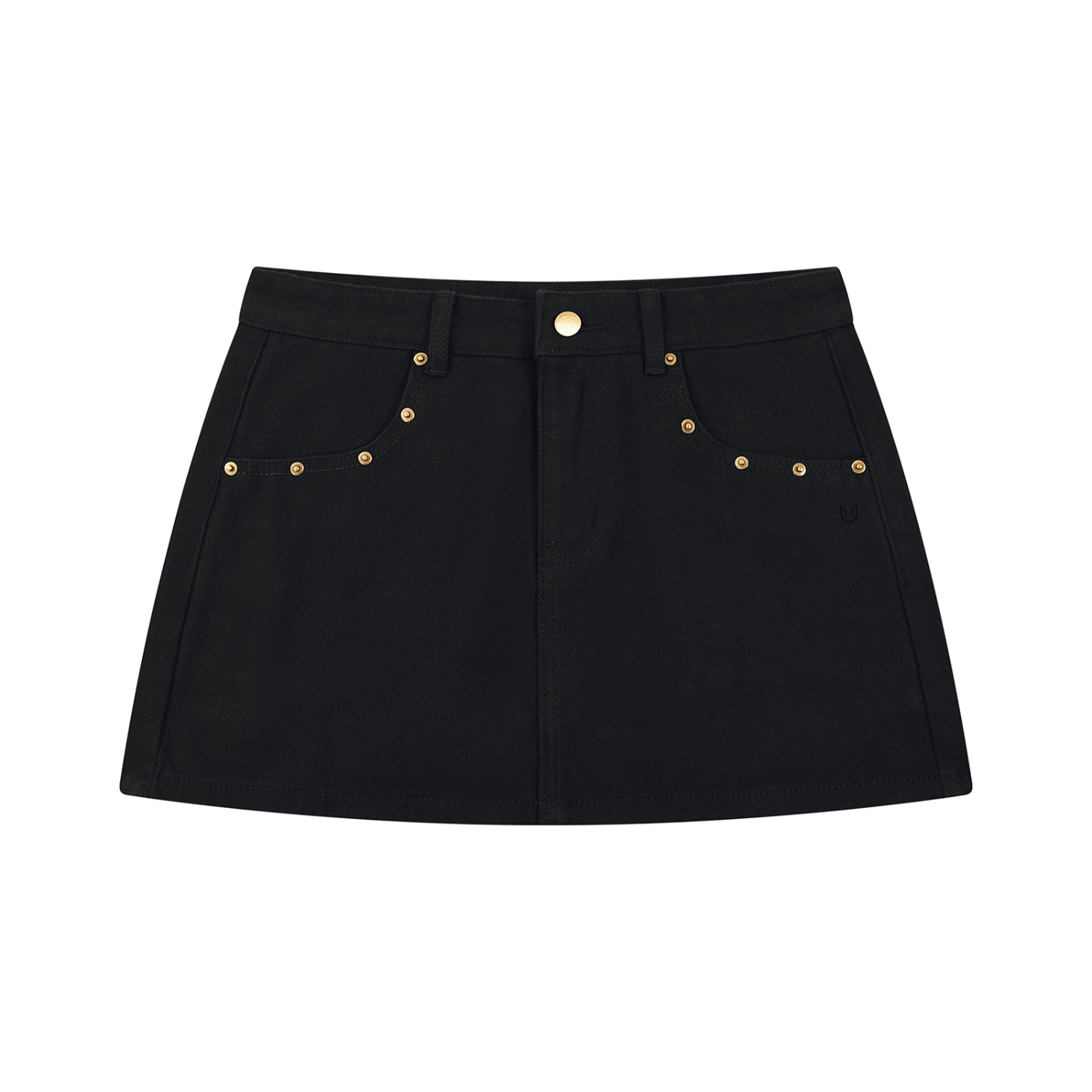 Women's Studded Denim Mini Skirt