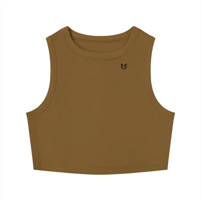 Women's Tight Crewneck Crop Tank Top ODMPOD