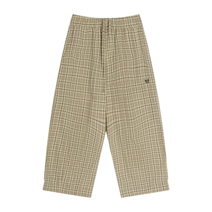 Men's Plaid Wide Leg Pants ODMPOD