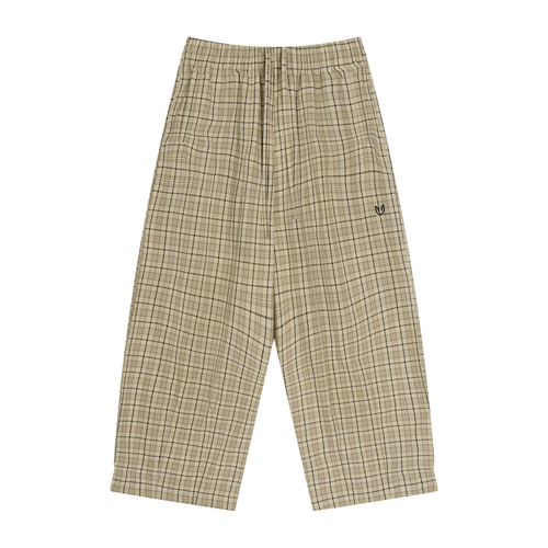 Men's Plaid Wide Leg Pants