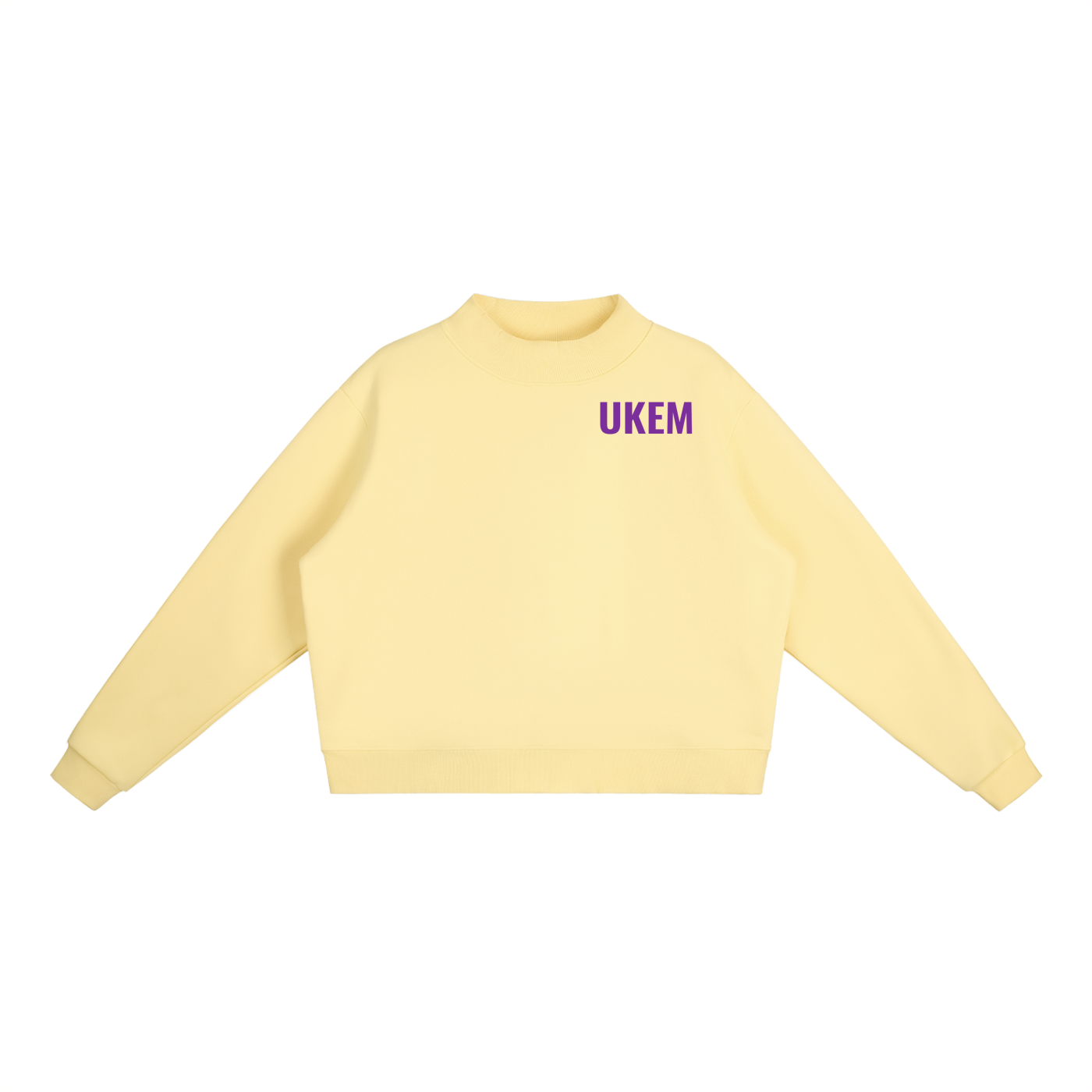 Women's Essential Fleece Mock-Neck Crew Sweatshirt