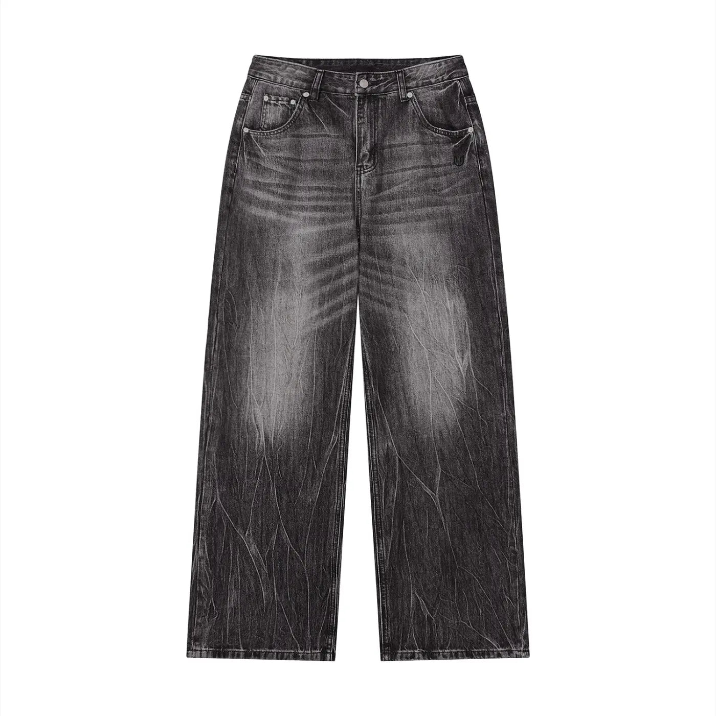 Men’s Vintage Wash Wide Leg Jeans ODMPOD