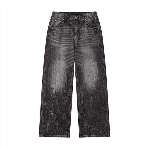Men’s Vintage Wash Wide Leg Jeans ODMPOD