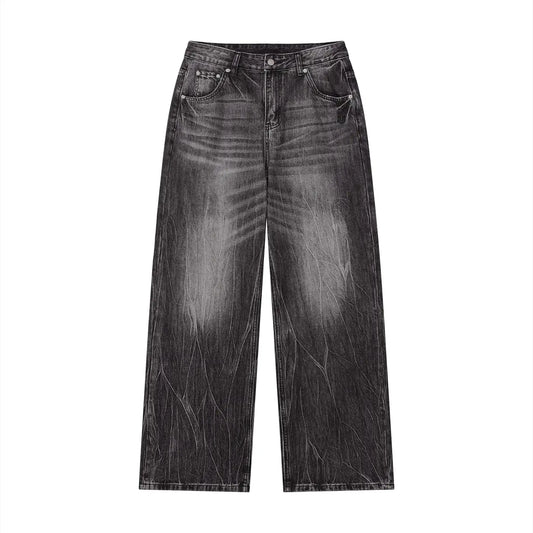 Men’s Vintage Wash Wide Leg Jeans ODMPOD