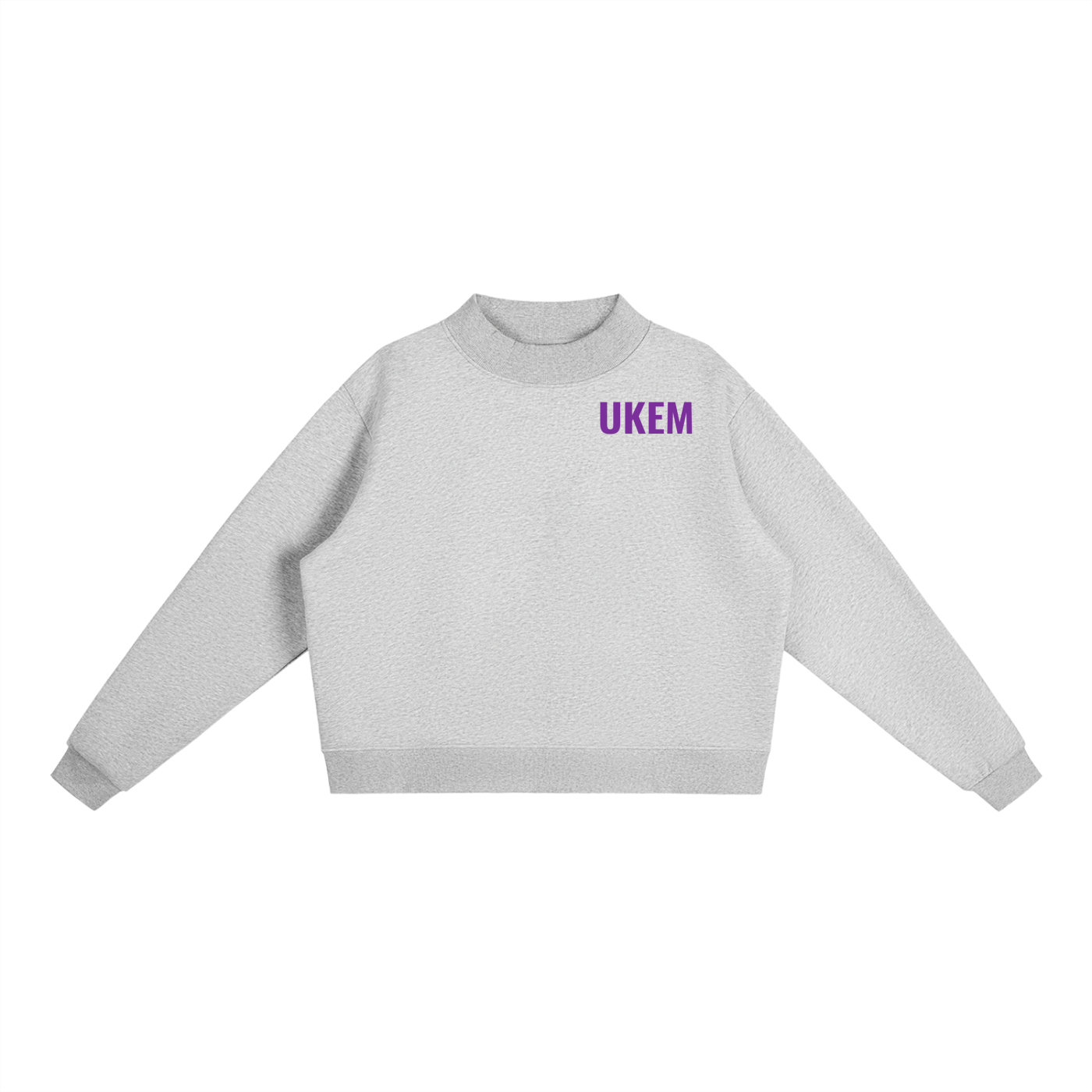 Women's Essential Fleece Mock-Neck Crew Sweatshirt